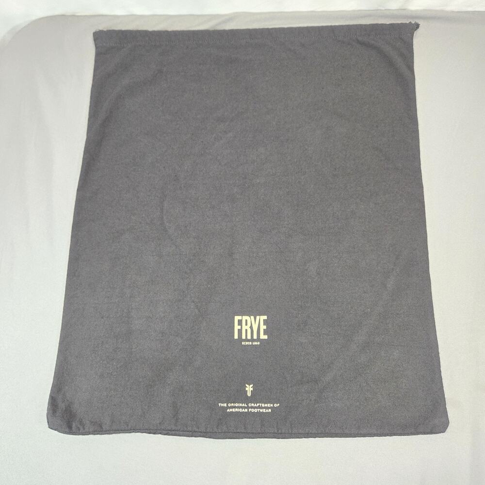 Frye Black Cotton Drawstring Dust Bag for Boots Handbags Large 23x19 GOOD